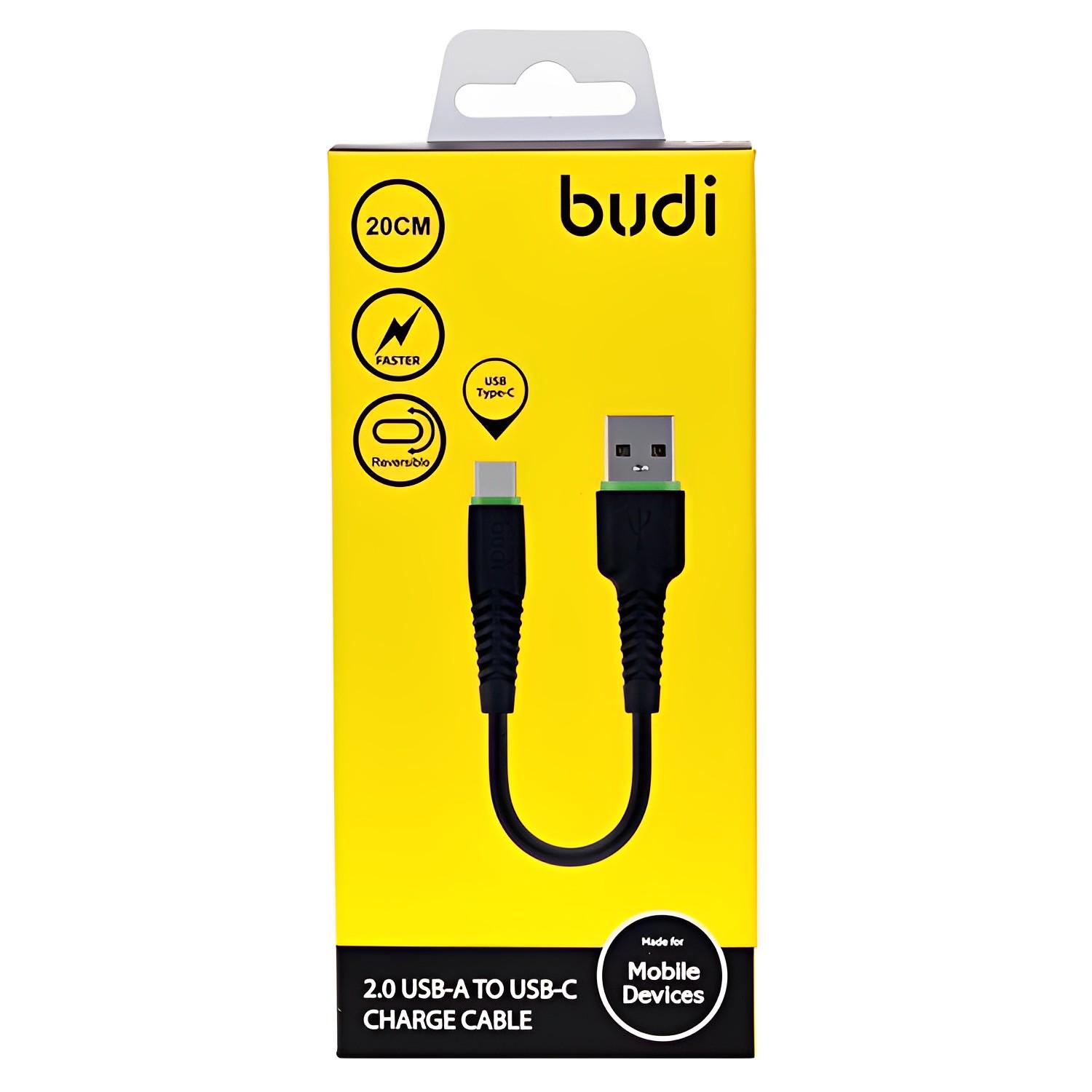 Кабель Budi USB-MicroUSB TPE 0,2 м (5300)