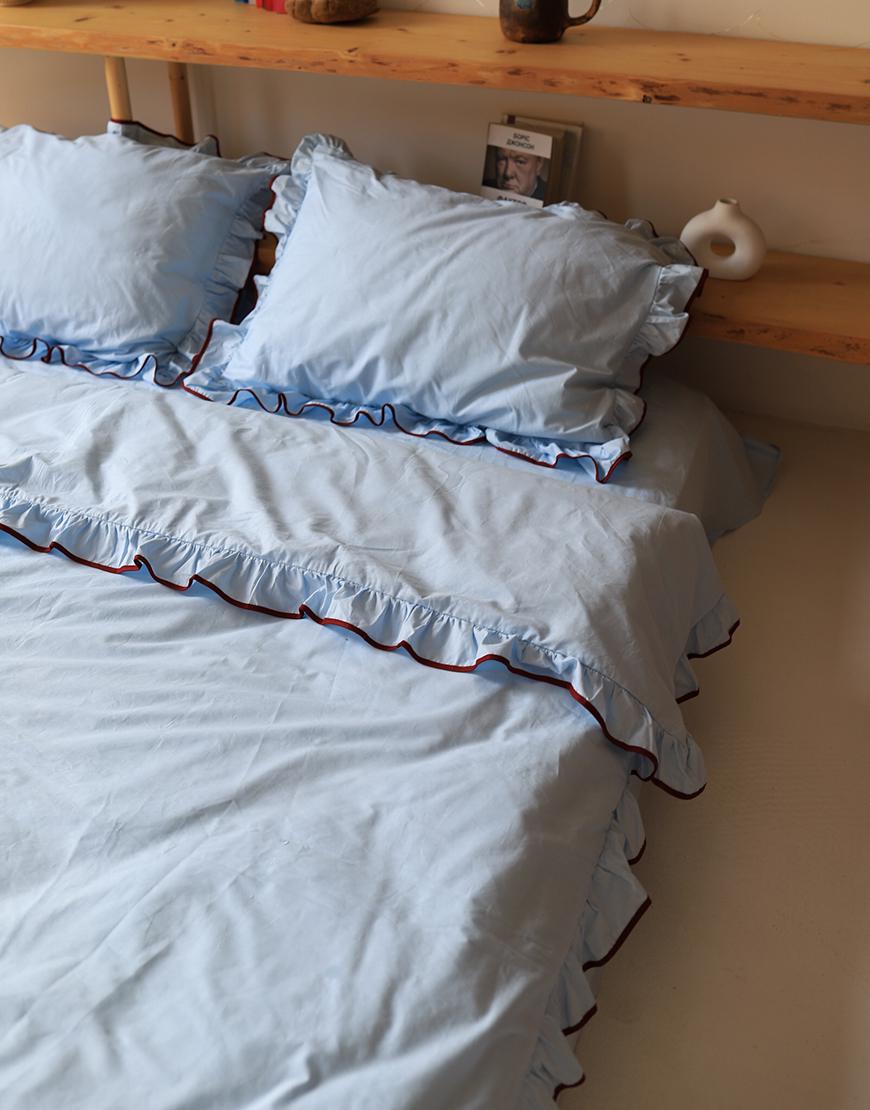Комплект постільної білизни BEDCLOZZZES блакитна Двоспальний