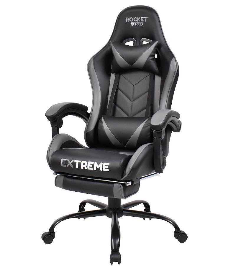 Кресло компьютерное Rocket Extreme Черный/Серый (9835256) - фото 4 Кресло компьютерное Rocket Extreme Черный/Серый (9835256) - фото 4