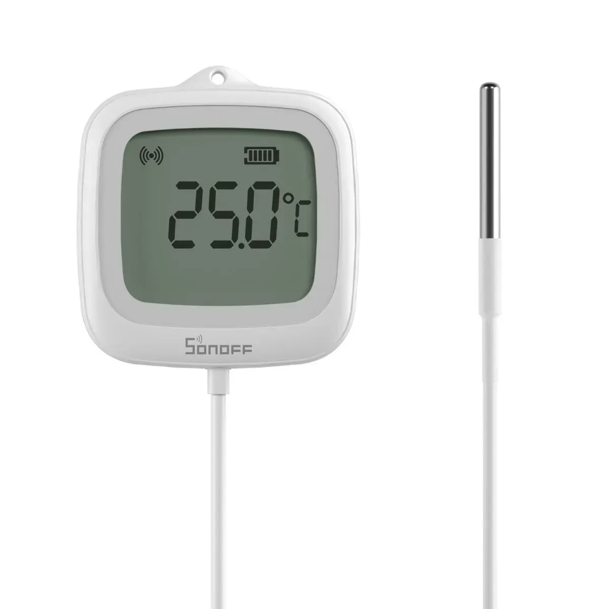 Датчик температуры и влажности SONOFF Zigbee LCD Smart Thermometer SNZB-02LD White