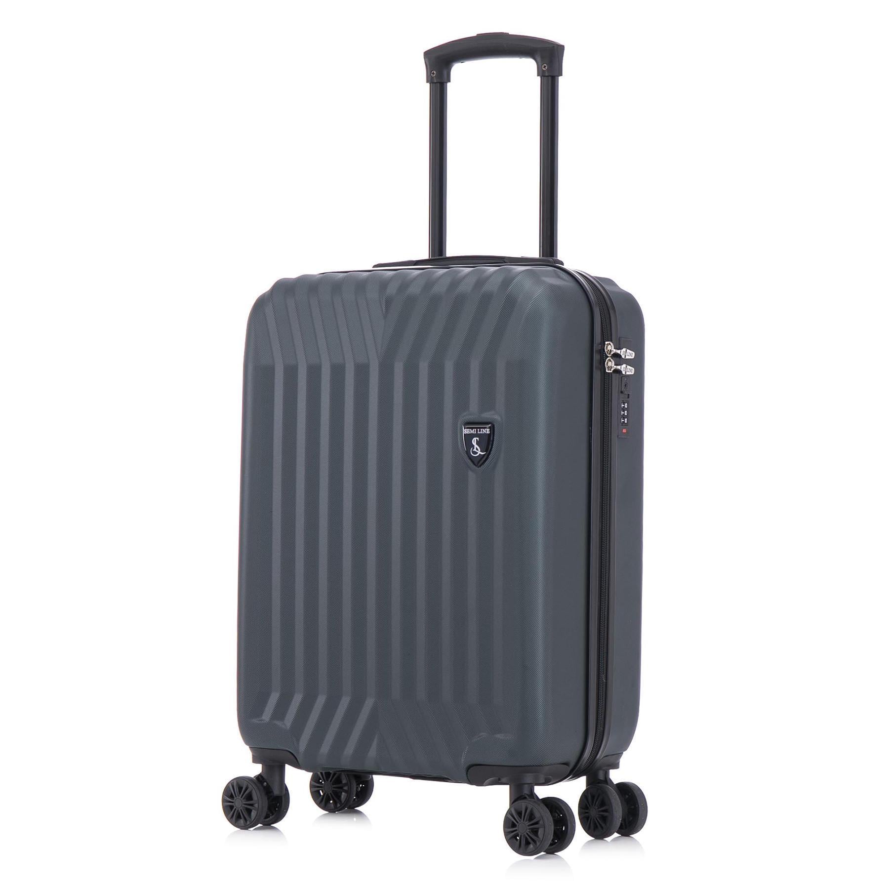 Чемодан SEMI LINE 20" S Navy-Green (T5859-1)