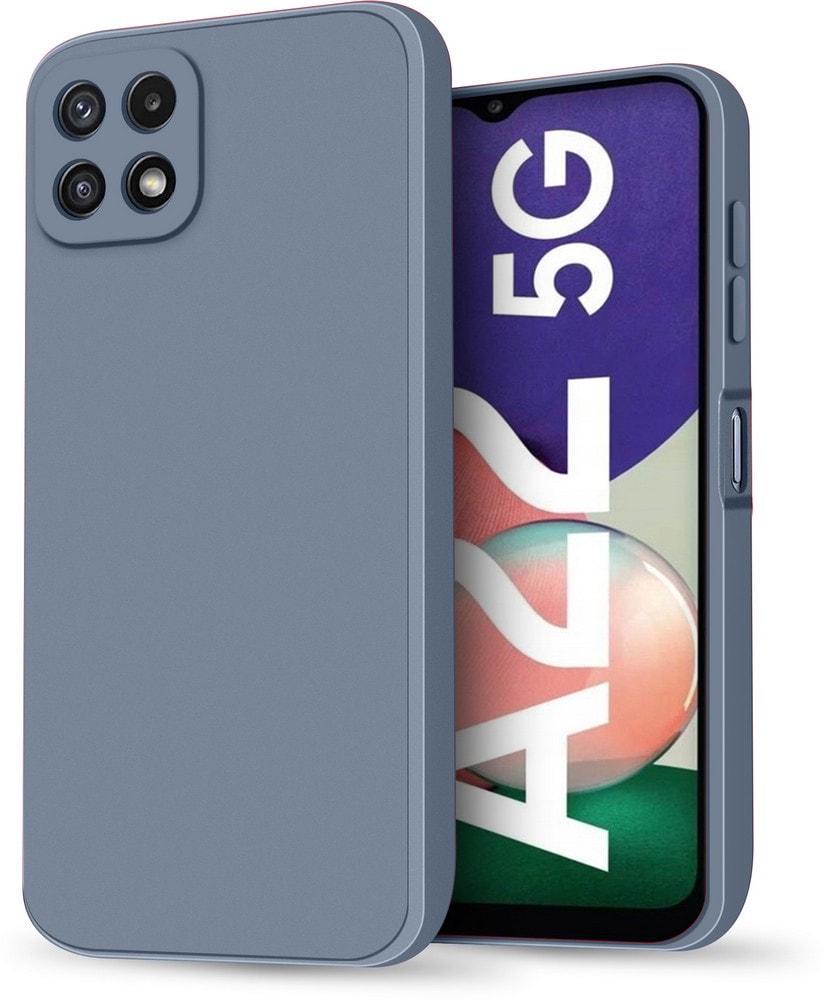 Силиконовый чехол HardCorner Samsung Galaxy A22 5G A226 (с микрофиброй) Gray Blue (36127-6D)
