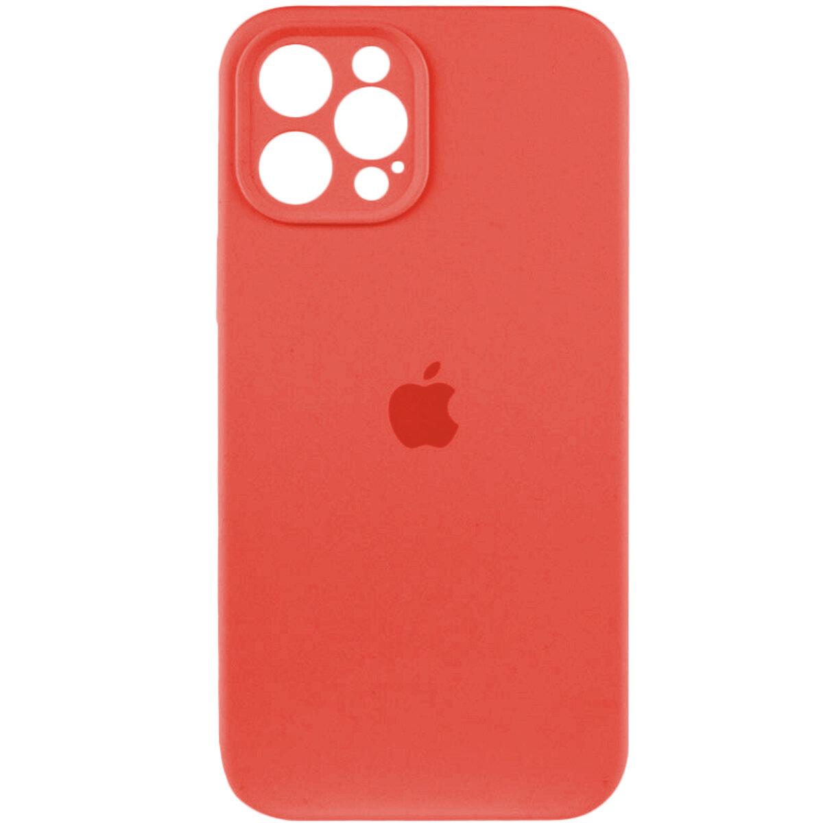 Противоударный чехол для Apple iPhone 12 Pro Max Silicone Full Case AA Camera Protect / Peach