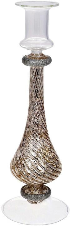 Подсвечник стеклянный Candlestick 8,5х26 см Шампань Подсвечник стеклянный Candlestick 8,5х26 см Шампань