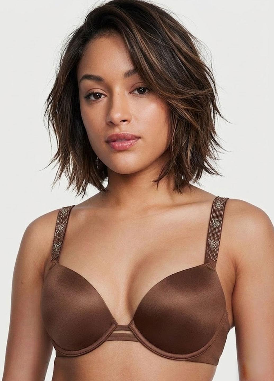 Бюстгальтер со стразами Victoria's Secret 34A Кофейный (0904542QD634A) Бюстгальтер со стразами Victoria's Secret 34A Кофейный (0904542QD634A)