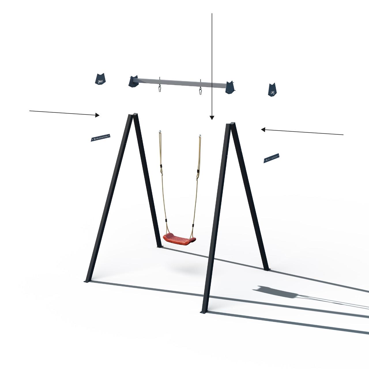 Каркас для дитячої гойдалки WCG 1 Play Frame з гойдалкою пластикова Blow (2525808611_tren_2) - фото 3