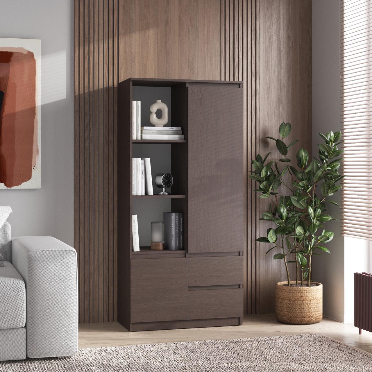 Шафа-пенал Вайс R-26 802х400х1691 мм Венге Темний (30773231)