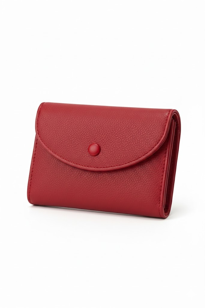 Кошелек женский из натуральной кожи 107 Красный (7932-1)