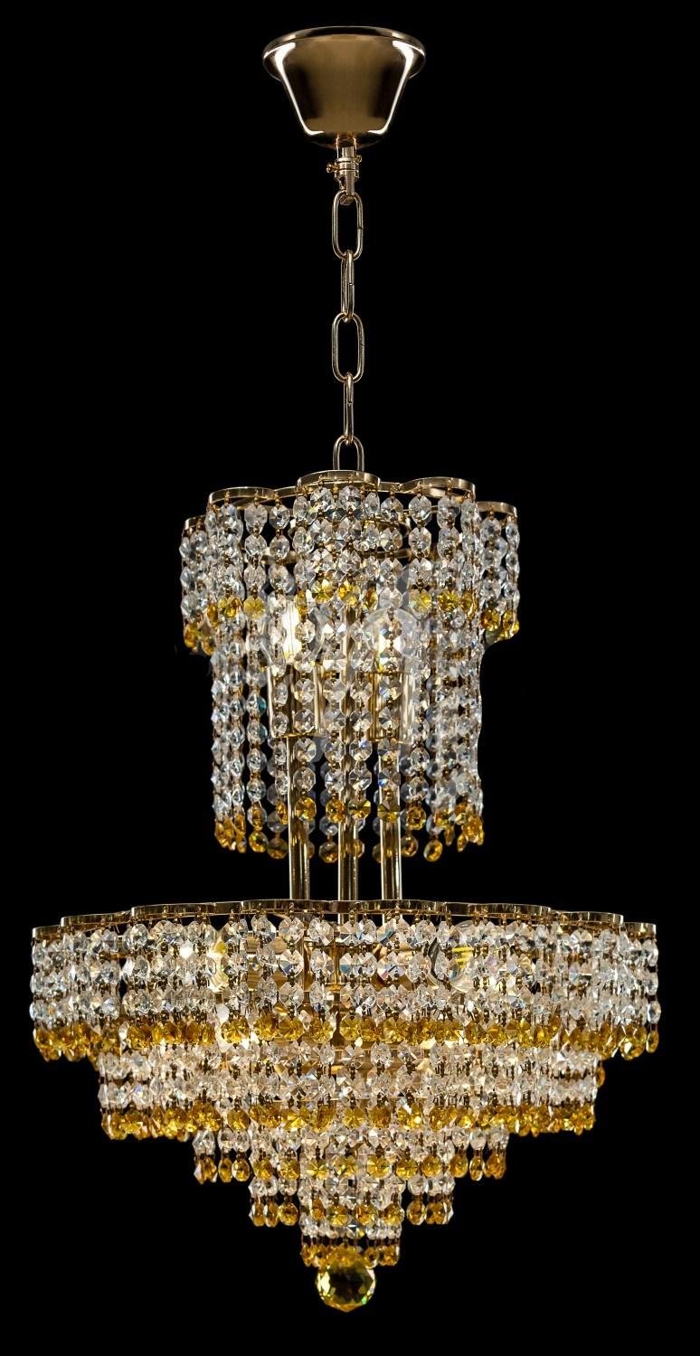 Хрустальная люстра L0274/8 Белый/Золото/Желтый (AN000444)