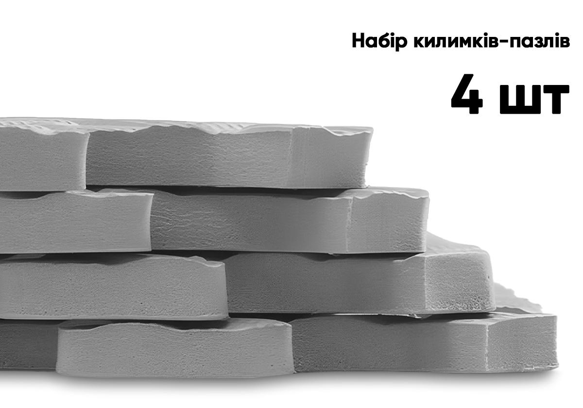 Татами мат-пазл EasyFit SwallowTail Хвост ласточки 4 шт./60х60х1 см Серый (EF-1950-GY) - фото 3 Татами мат-пазл EasyFit SwallowTail Хвост ласточки 4 шт./60х60х1 см Серый (EF-1950-GY) - фото 3