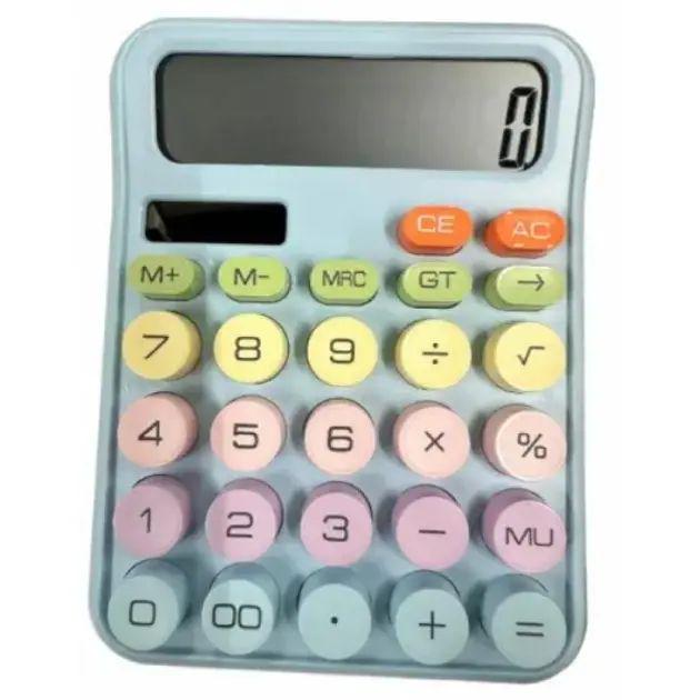 Калькулятор Karuida портативный на батарейке ААА 156х113х26 мм Разноцветный (KK 2280)