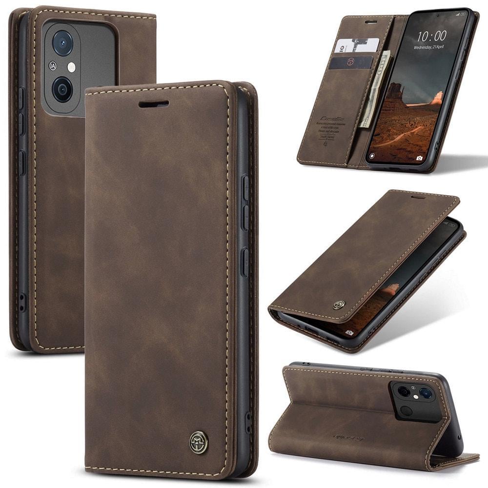Чехол книжка с магнитом Xiaomi Redmi 12C CaseMe Dark Brown (32842-05)