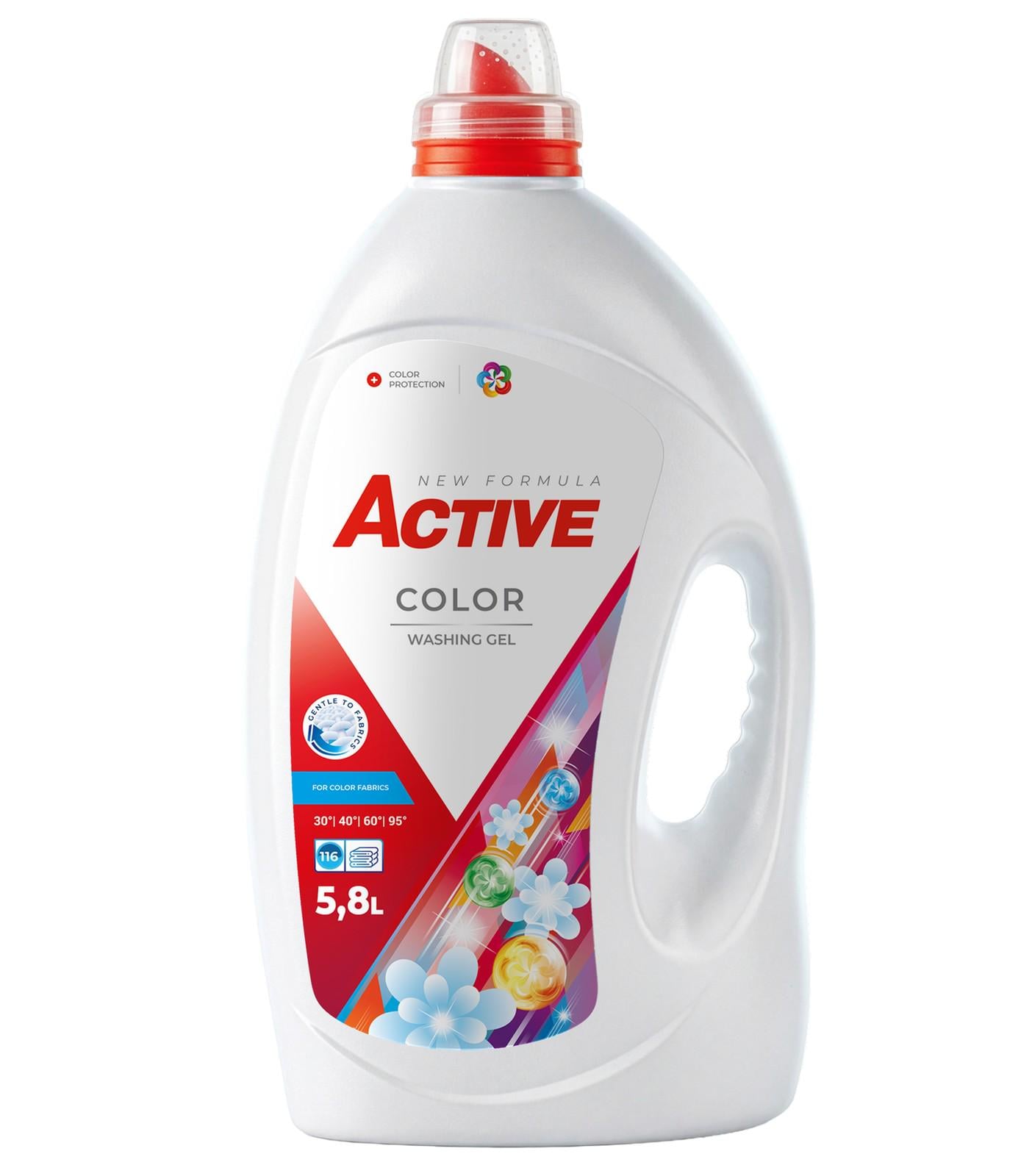 Гель для стирки Active Color 5,8 л (hx-47182)