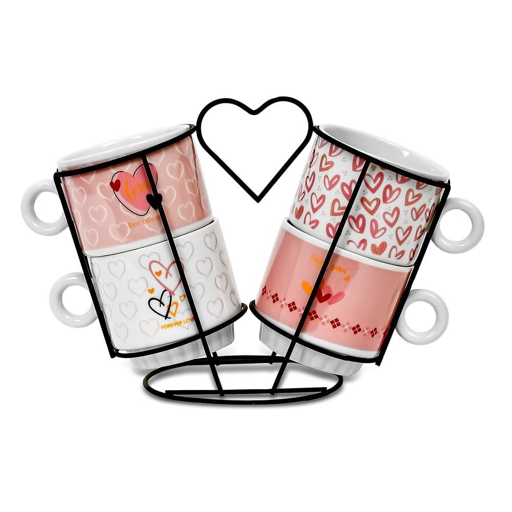 Чашки на підставці My love 5 пр. 250 мл (R93941)