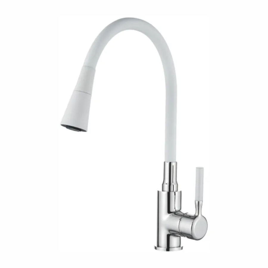 Смеситель для кухни Zerix Atrium-011-T Refl Chrome White (ZX4719)