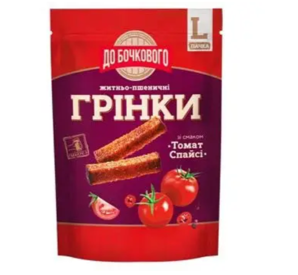 Гренки Pub Grinki Flint томат спайси 130 г