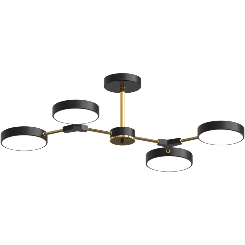 Люстра світлодіодна акрилова Sirius B X13246/4 BK+FGD Чорний (27453158)