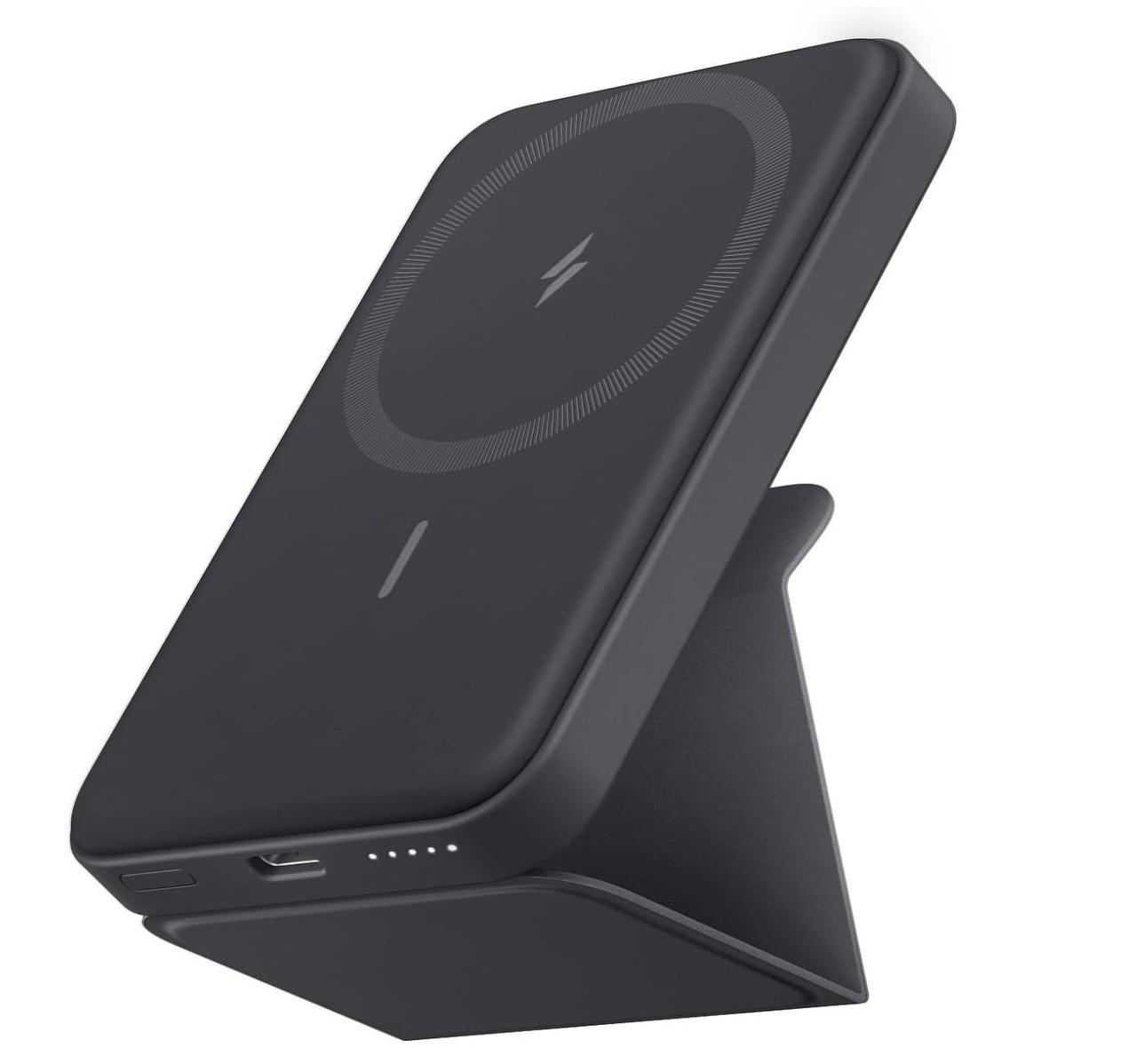 Повербанк Anker 622 Magnetic Magsafe iPhone 16/16 Pro/16 Pro Max iPhone 15/14/13/12 Series з підставкою 5000 mAh Black (2093700401)