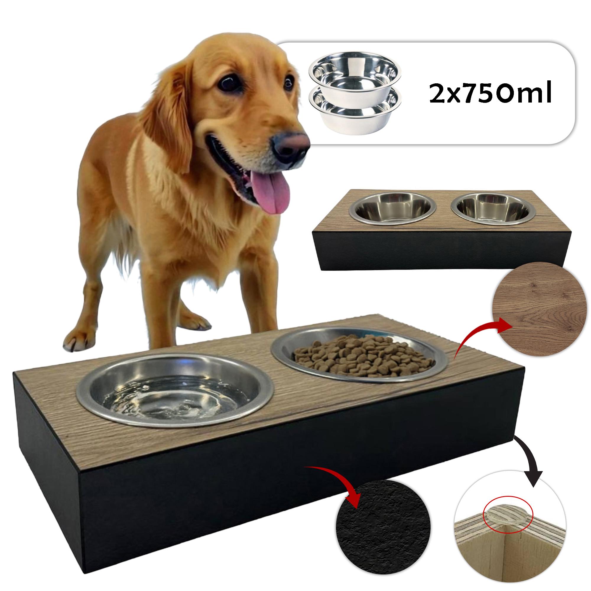 Миска для собак двойная на подставке из фанеры с покрытием Eger - фото 3 Миска для собак двойная на подставке из фанеры с покрытием Eger - фото 3