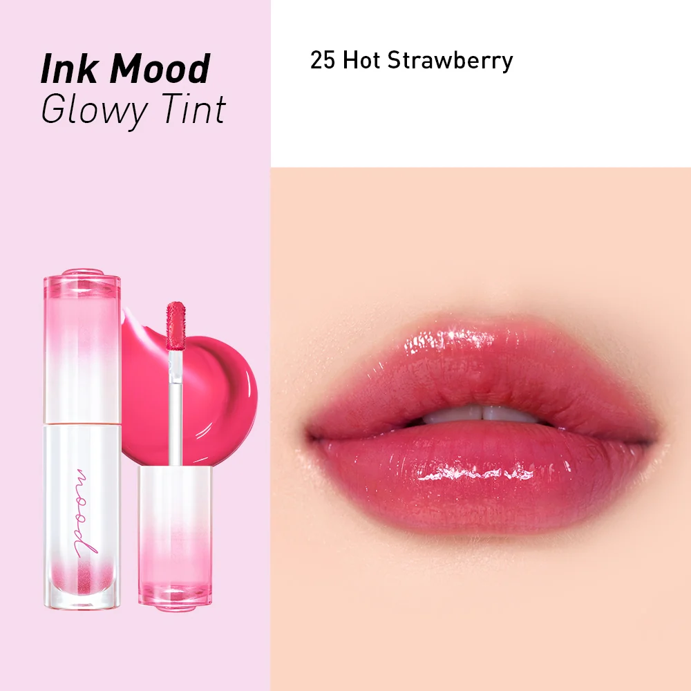 Тинт для губ глянцевый Peripera Ink Mood Glowy Tint 25 Hot Strawberry Set (8809970755086) - фото 2