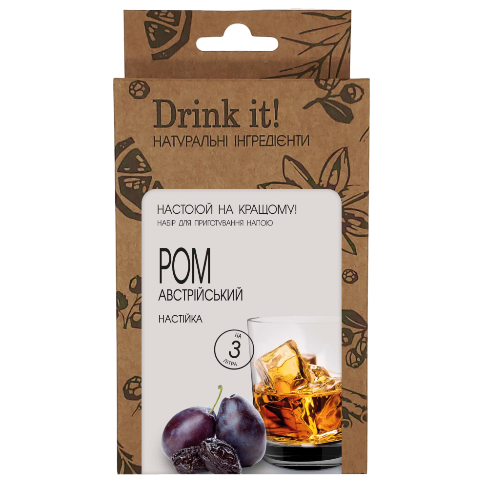 Набір для настоювання Drink it Австрійський ром (23689311) Набір для настоювання Drink it Австрійський ром (23689311)