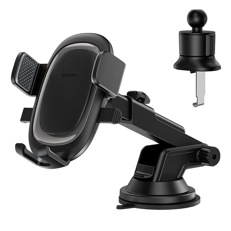 Держатель для телефонов в машину BASEUS UltraControl Pro Series Clamp-Type Car Holder Set Cluster Black (19445)