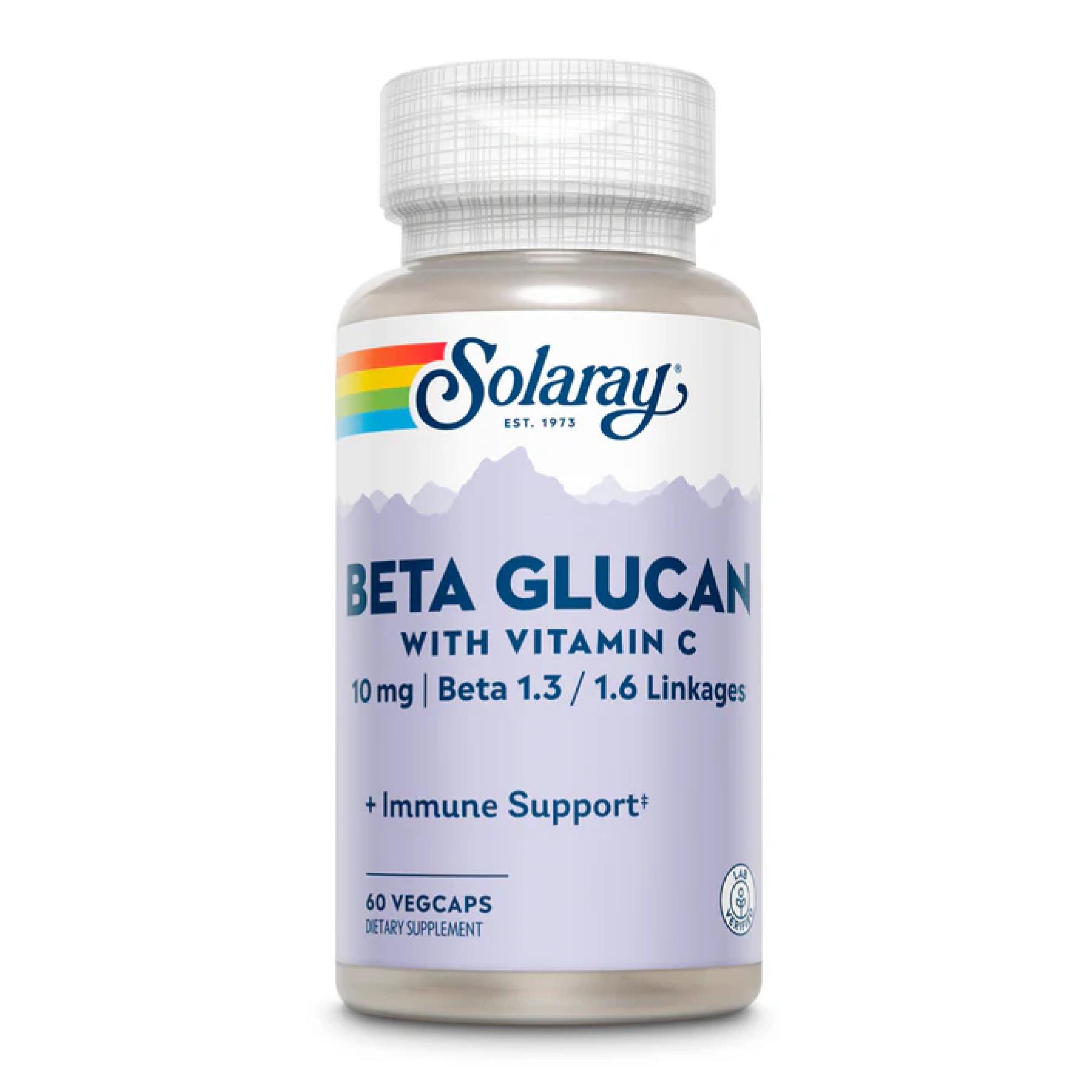 Натуральная добавка Beta Glucan with Vitamin C 10 mg 60 vcaps (2023-10-3008)