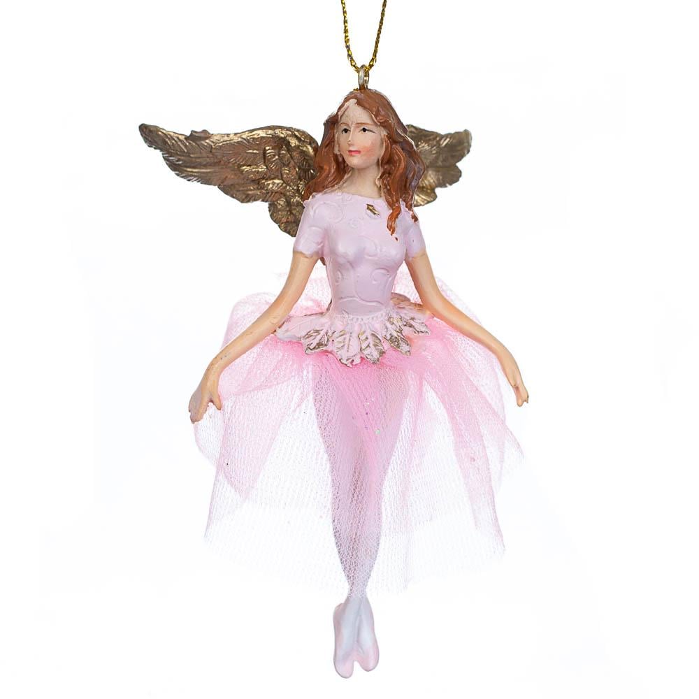 Подвеска новогодняя керамическая на елку Elisey Балерина Лавандовый (NH-106-K-216)