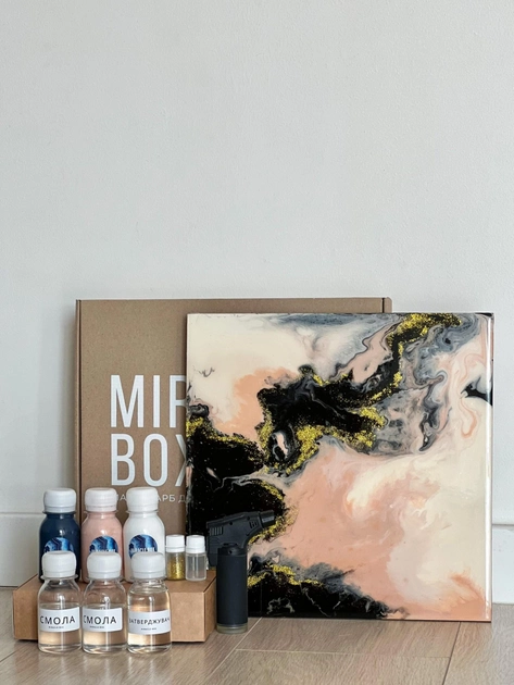 Подарунковий набір для створення картини у техніці Miracle Fluid art Терези 30х30 см (15026489)