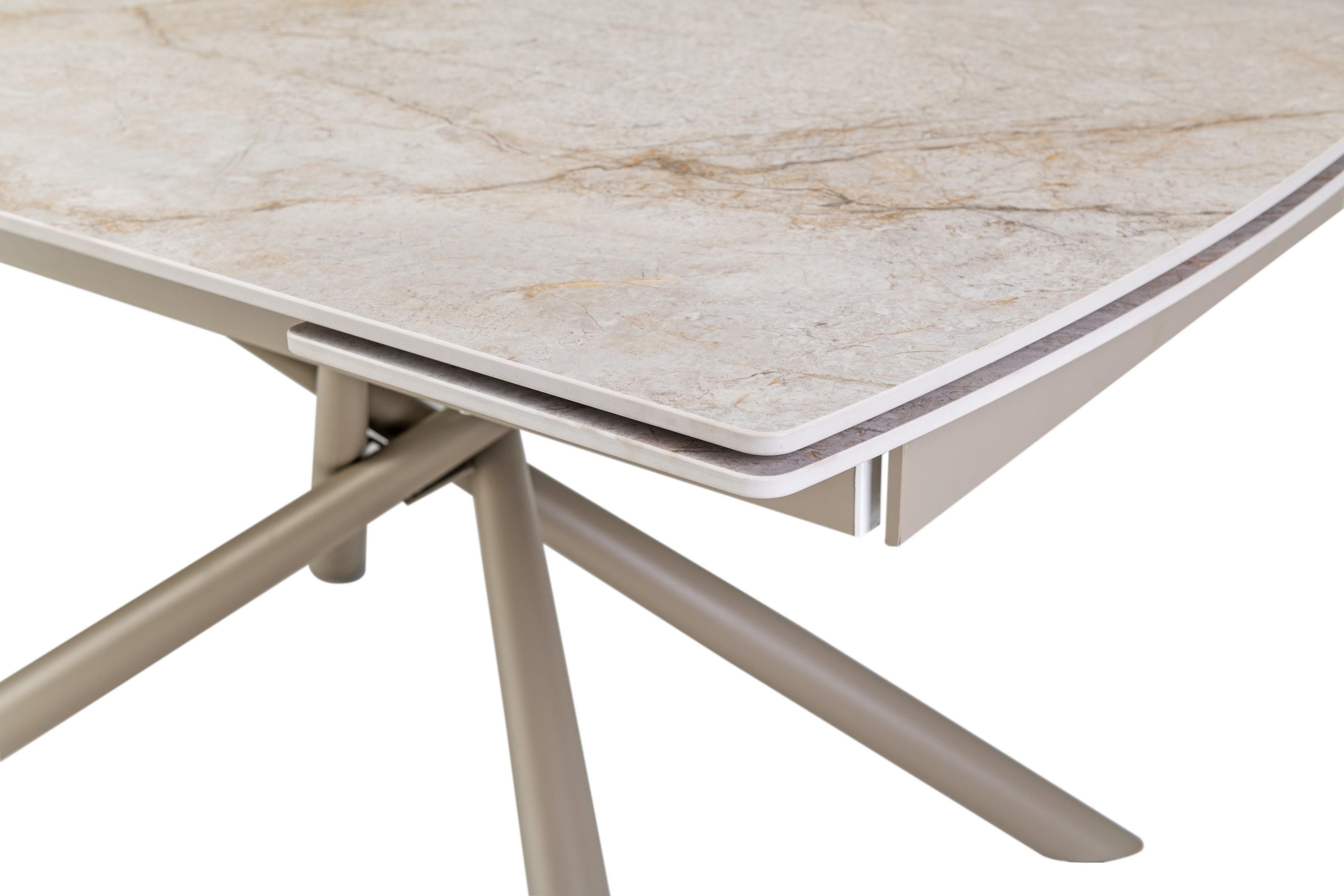 Стол обеденный раздвижной Vetro Mebel Пино 1400-2000x900x760 мм Мистик грей/капучино (TМL-1200-1) - фото 6 Стол обеденный раздвижной Vetro Mebel Пино 1400-2000x900x760 мм Мистик грей/капучино (TМL-1200-1) - фото 6