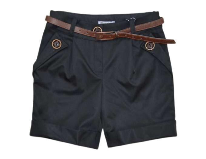 Шорты школьные для девочки Suzie ДЖАНЕТ 01 мемори cotton 134 см Черный (899901_134)