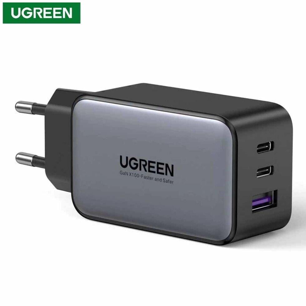 Зарядний пристрій UGREEN CD244 GaN 65W для ноутбука Black (10335) - фото 11