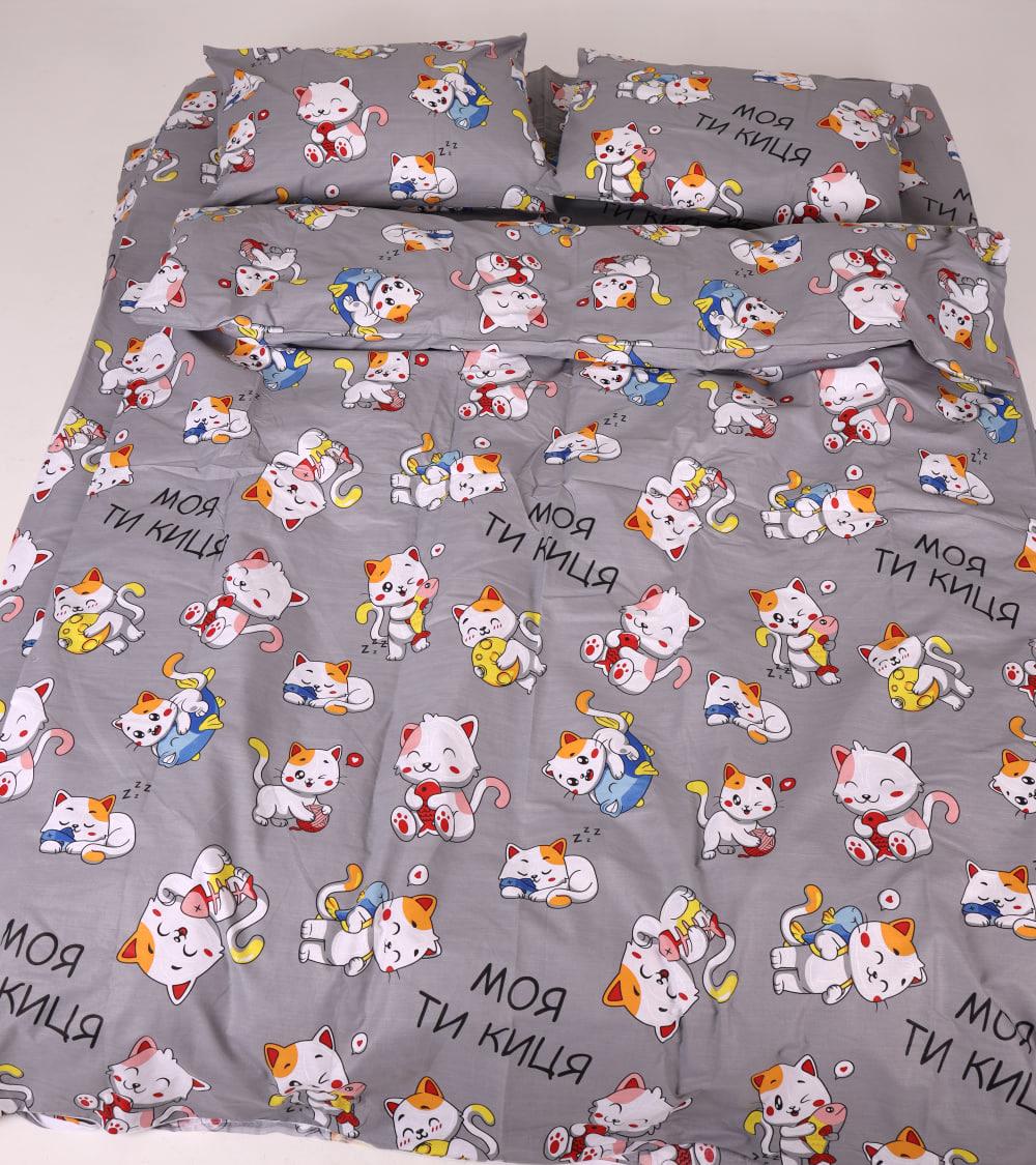 Комплект постільної білизни PaniPava Sweet Kitty бязь 155х215 см (10100777)