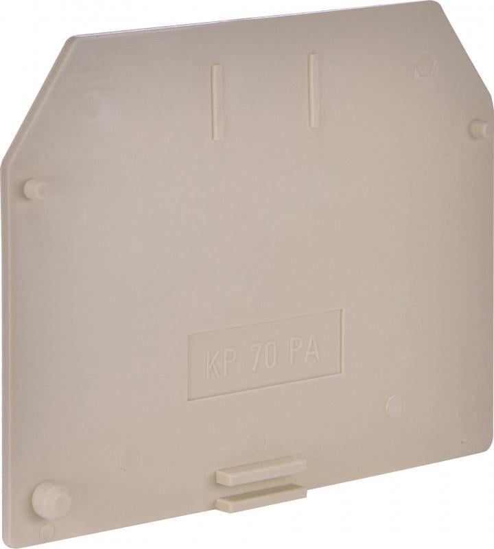 Загшулка для набірних клем бокова ETI KP 70 PA пластикова Бежевий (3901201)