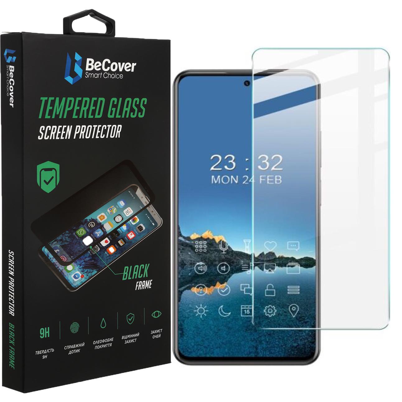 Защитное стекло BeCover для ZTE Blade V40/V40 Pro 3D Crystal Clear Glass (708561)