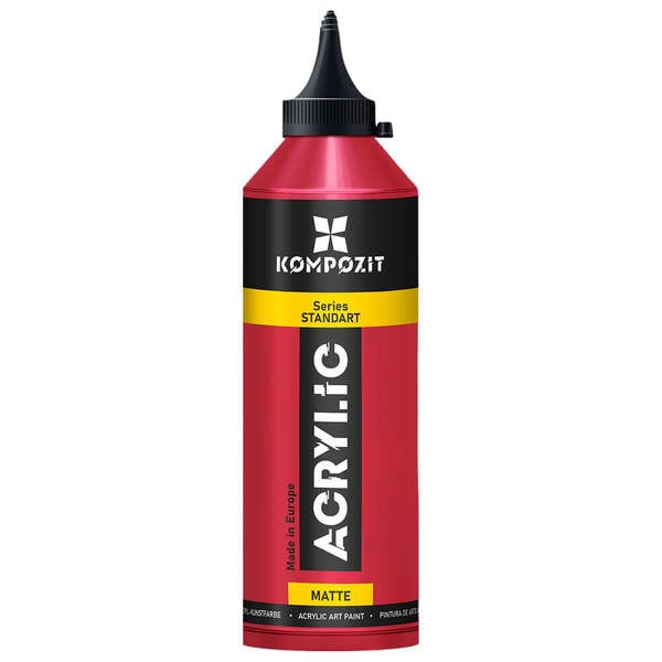 Акрилова фарба ART Kompozit Standart 033 500 мл Червоний нафталовий (KT500033) - фото 1 Акрилова фарба ART Kompozit Standart 033 500 мл Червоний нафталовий (KT500033) - фото 1
