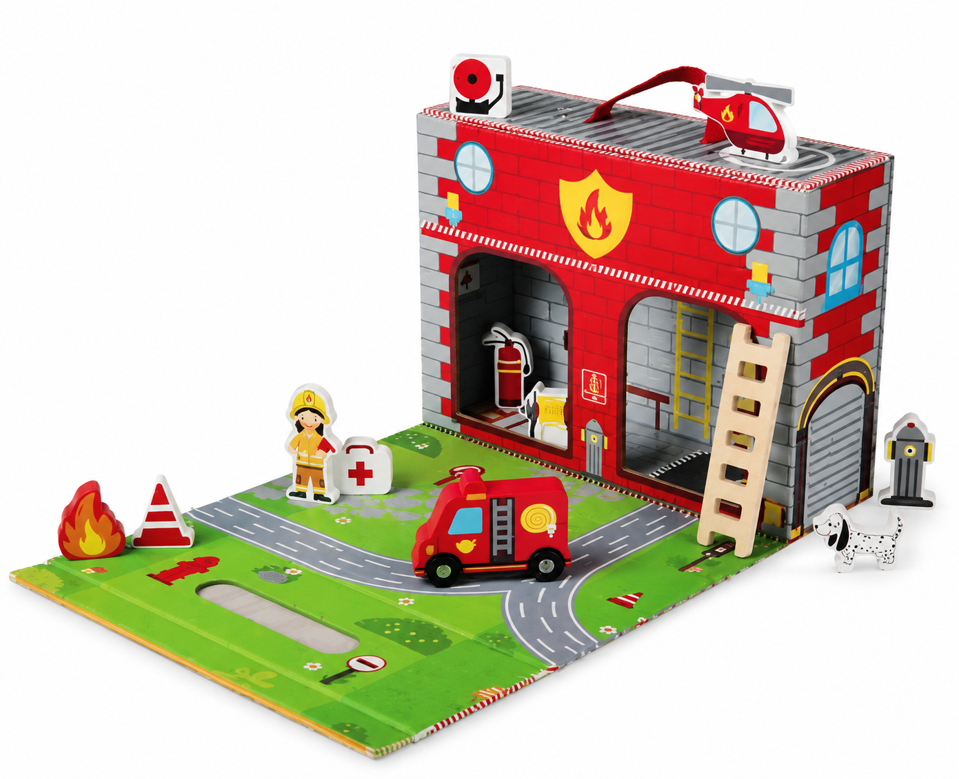 Дитячий ігровий набір Playtive Пожежна станція в валізі 13 ел. (35546007)