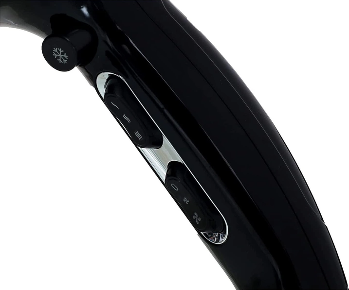 Фен для волосся DSP 30075 з дифузором та концентратором 3 температурних режими Чорний (13943367) - фото 3 Фен для волосся DSP 30075 з дифузором та концентратором 3 температурних режими Чорний (13943367) - фото 3