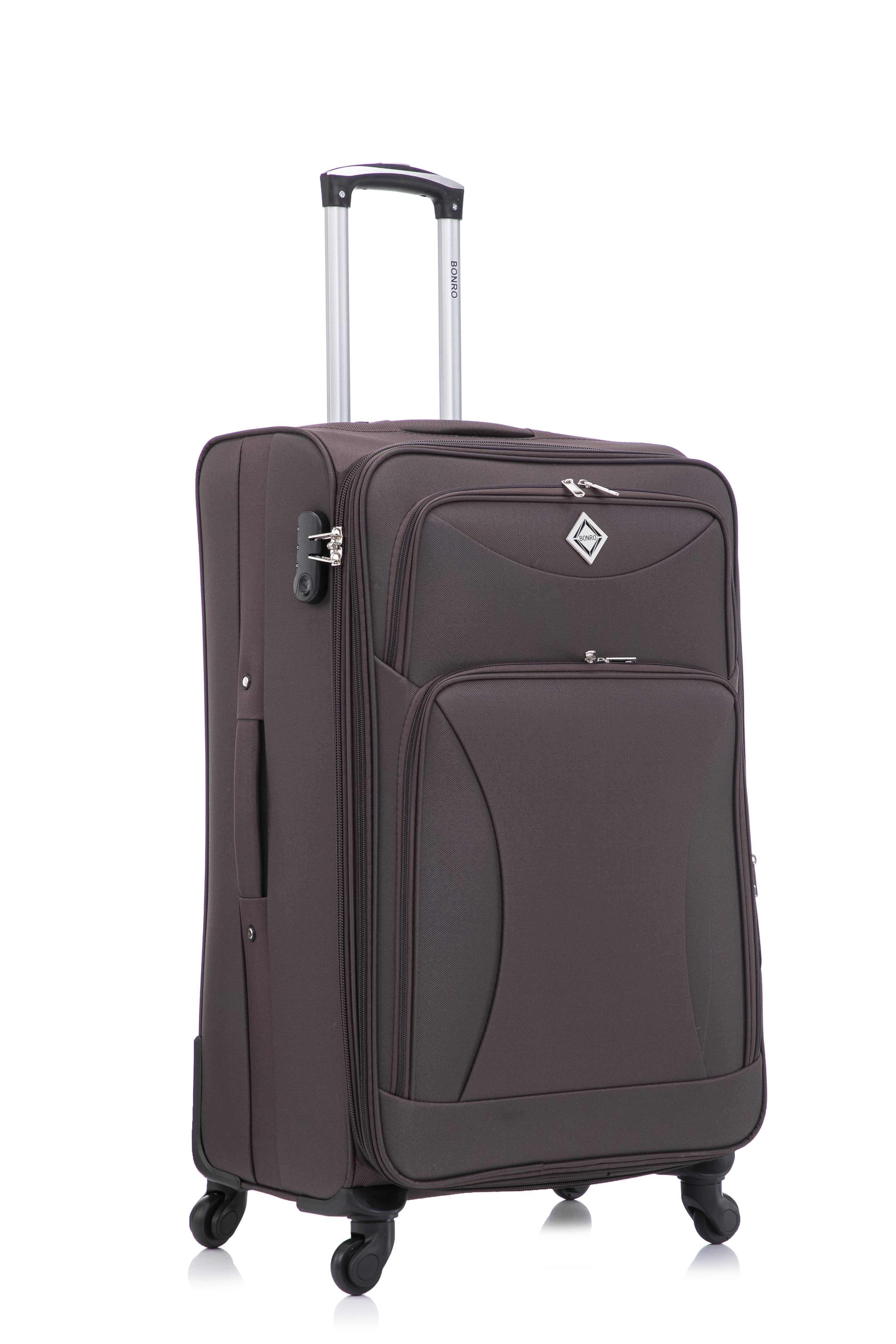 Чемодан Bonro Tourist 4 колеса великий Коричневий (2189) - фото 1