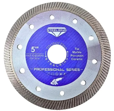Диск алмазний супер тонкий вузький STEELRING PROFESSIONAL HPTN 125x1,2