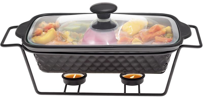 Марміт Kamille Golden Heat керамічний з підставкою та підігрівом 1,1 л 30,5х17,5х10,5 см