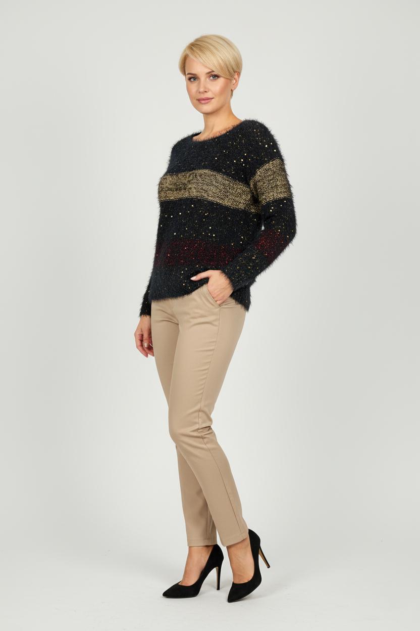 Светр жіночий демісезонний Lowett LW-935315 р. 42 Чорний (17852162) - фото 7 Светр жіночий демісезонний Lowett LW-935315 р. 42 Чорний (17852162) - фото 7