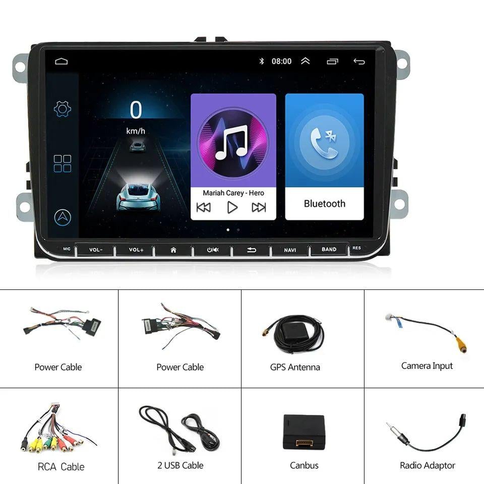 Автомагнітола штатна Volkswagen Caddy/Touran/Tiguan Mekede 1/16 Android 10/GPS/WiFi/USB (12293493) - фото 3