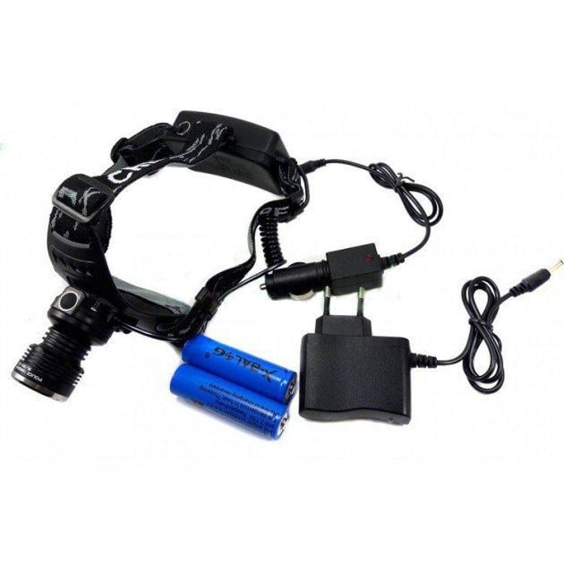 Налобный фонарик Bailong T621-T6 аккумуляторный Черный