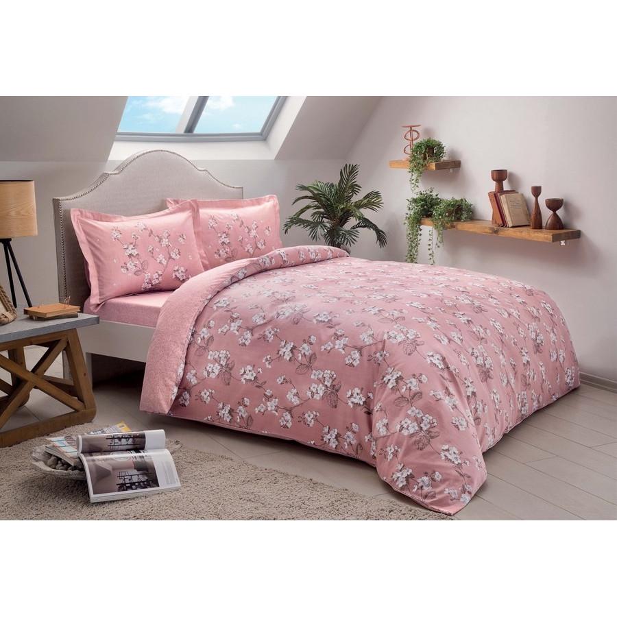 Постельное белье Tac Lennie pembe v02 полуторное Розовый (svt 2000022246491)