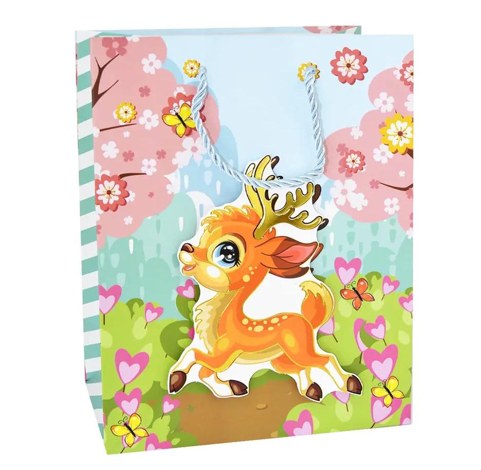 Подарунковий пакет Stenson R97044-M Animals 3D