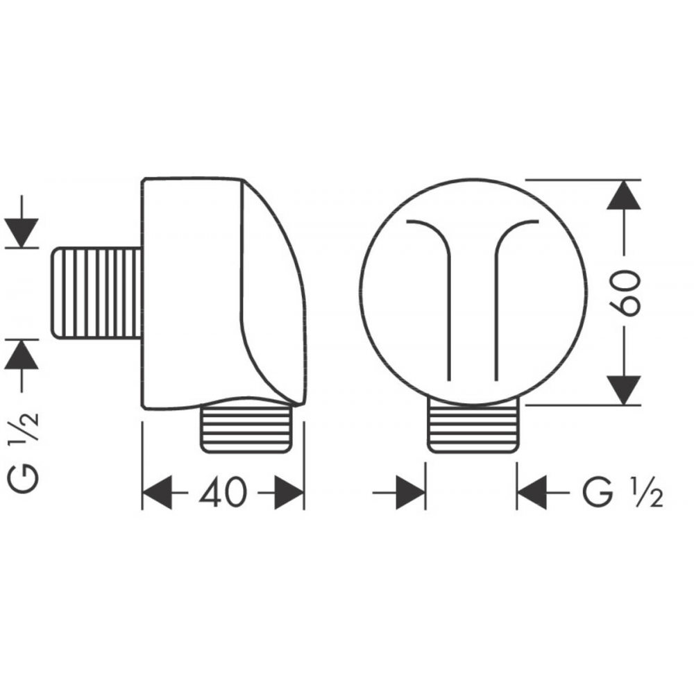 Підключення душового шлангу Hansgrohe Fixfit 27454340 Чорний (145125) - фото 2