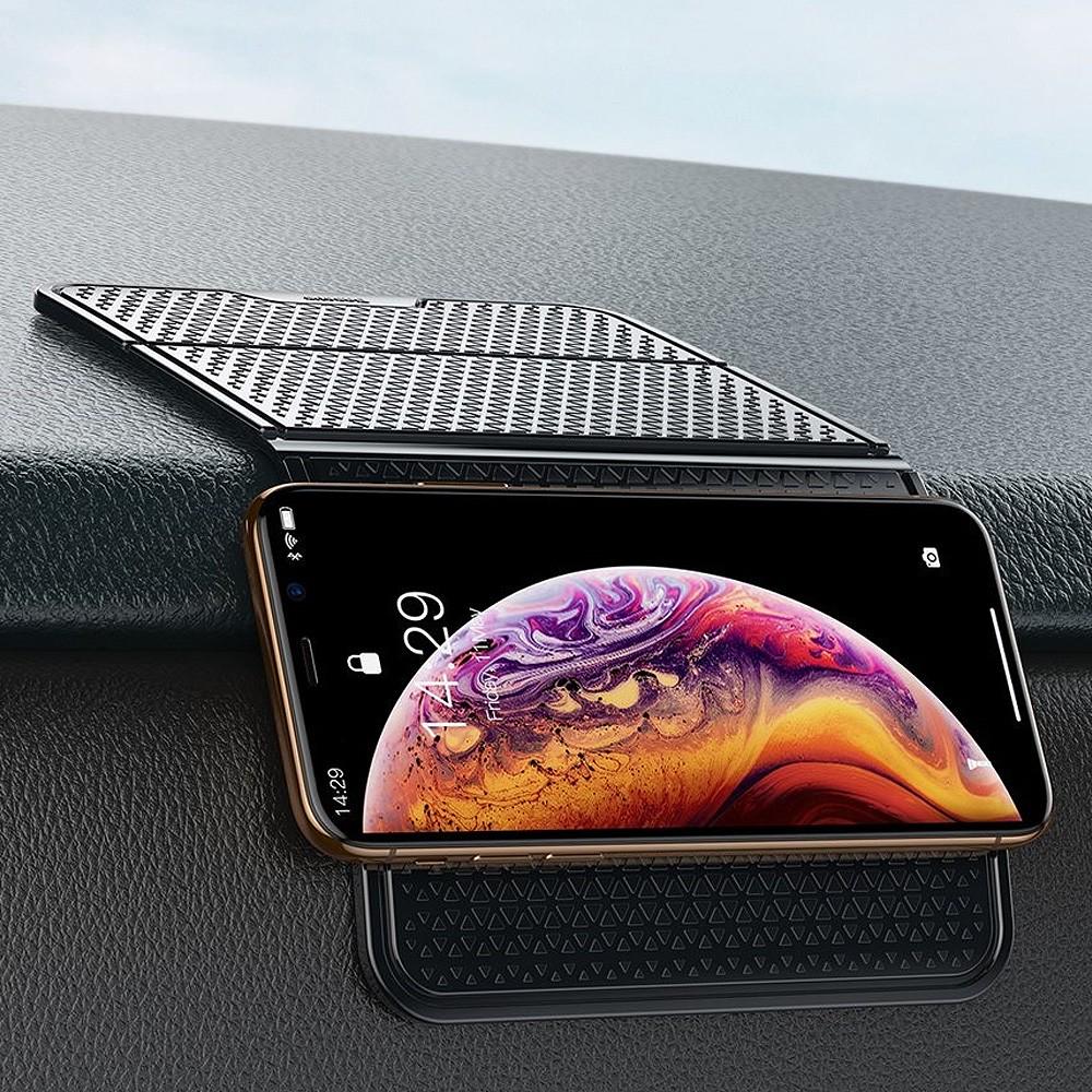 Автодержатель силиконовый коврик Baseus Folding Bracket Antiskid Pad Black - фото 3 Автодержатель силиконовый коврик Baseus Folding Bracket Antiskid Pad Black - фото 3