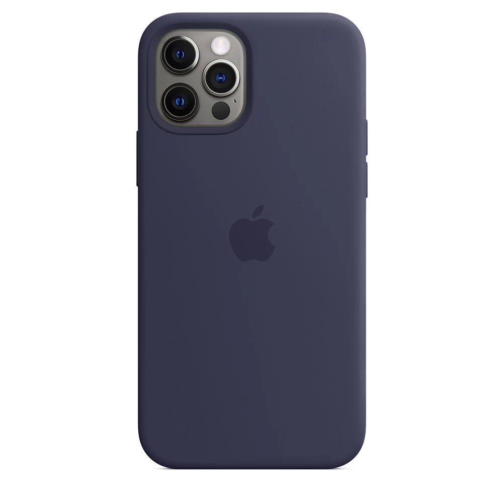 Силиконовый Чехол Накладка Silicone Case для iPhone 12 Pro Max Dark Blue
