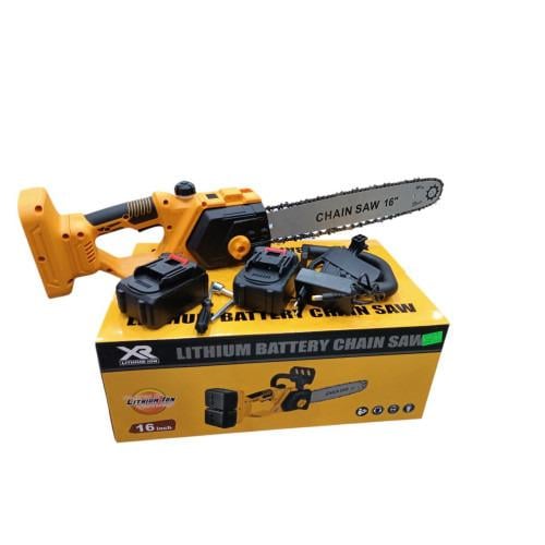 Електропила акумуляторна ланцюгова 5050 48V 6 Ah 40 см 2700 Вт Жовтий (5050) Електропила акумуляторна ланцюгова 5050 48V 6 Ah 40 см 2700 Вт Жовтий (5050)